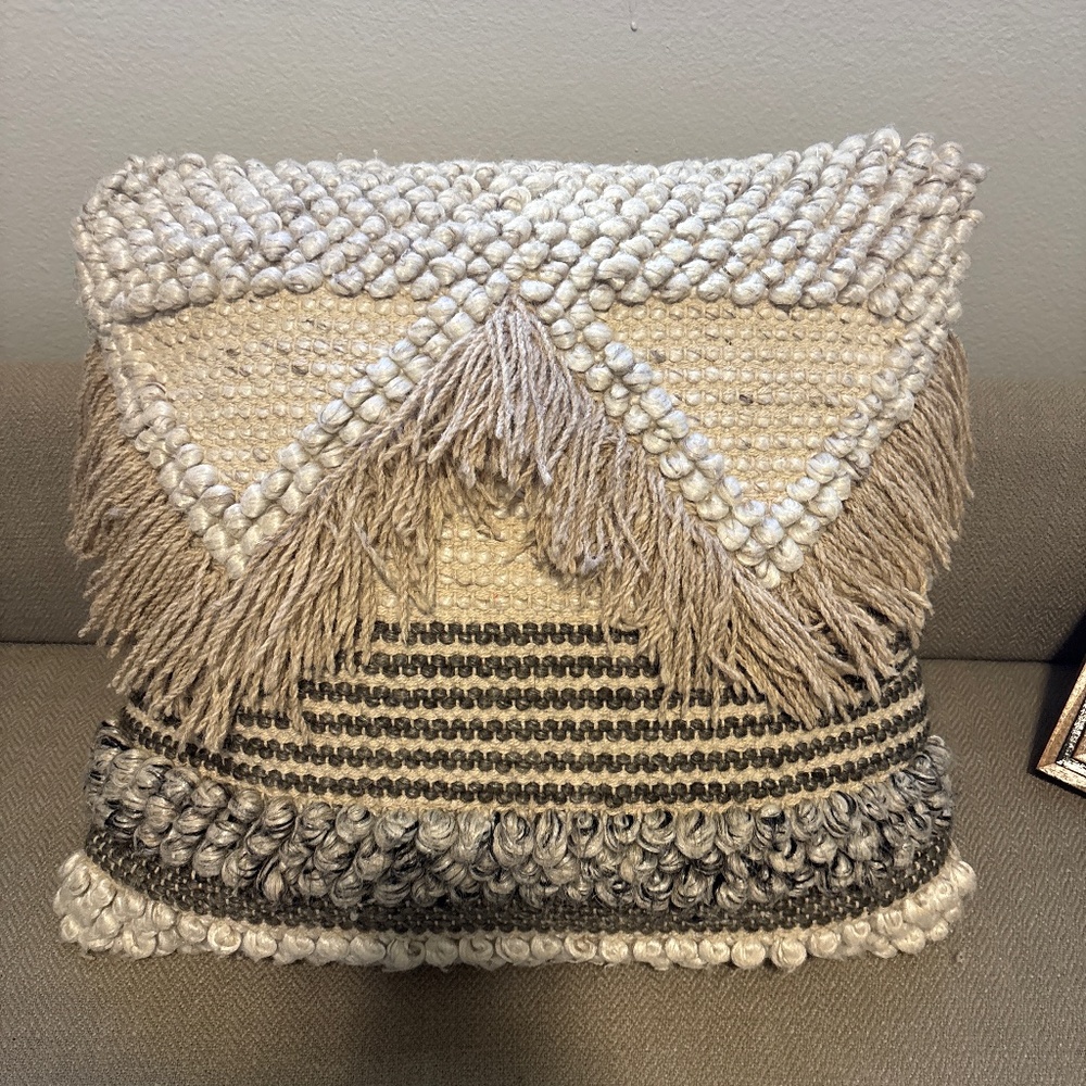 Bohemian throw pillow